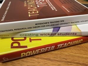 books on table